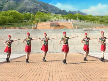 塔河蓉儿的水兵广场舞《美丽的遇见》分解教学视频