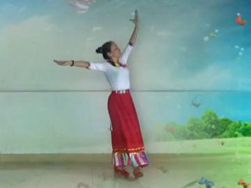 官涌舞飞飞的藏族广场舞《唐古拉》分解教学视频