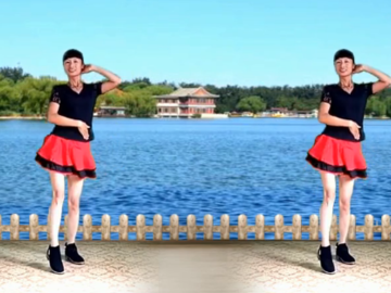禹雯的32步水兵广场舞《北江美》分解教学视频
