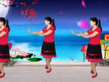 卢清秀的抒情广场舞《十五的月亮》教学视频