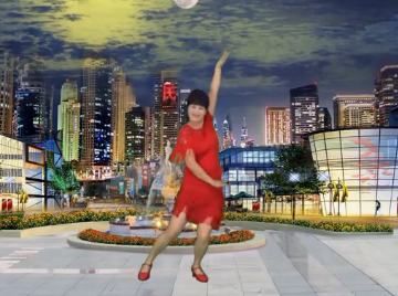 子青的24步广场舞《命中注定》分解教学视频