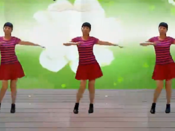 阳光美梅的动感32步广场舞《一爱就是一万年》教学视频