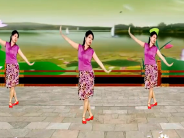 定州秋天雨的32步广场舞《山水唱情歌》分解教学视频