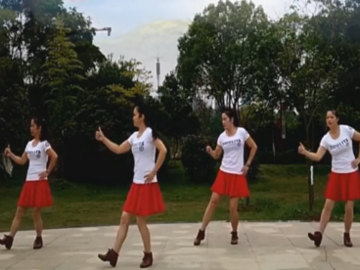赣州康康的广场舞《你是我的第一好DJ》分解教学视频