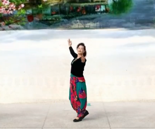 杭州依依的中三广场舞《缘分让我们在一起》教学视频
