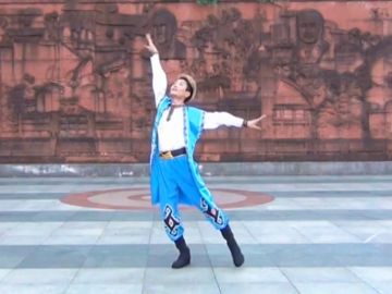 王子的新疆风格广场舞《古丽》教学视频