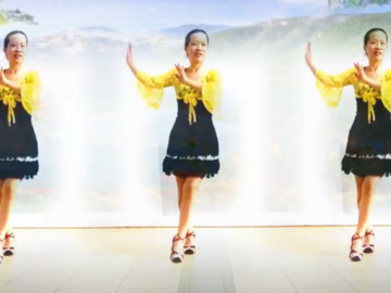 郴州冬菊的广场舞《古老的香巴拉》分解教学视频