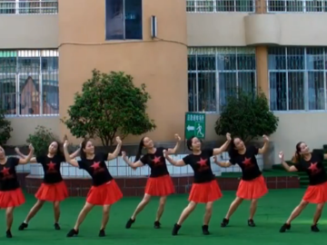 湖南紫玫瑰广场舞《这山这水这么美》教学视频