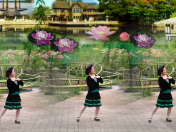 杭州依依的抒情广场舞《爱情就像一首歌》教学视频