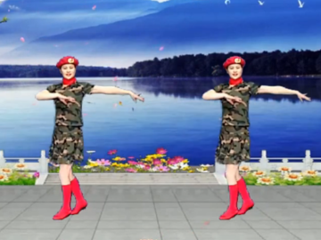 南之新女女的水兵广场舞《情歌赛过春江水》教学视频