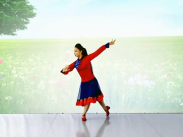 艺莞儿的蒙古广场舞《乌兰姑娘》教学视频