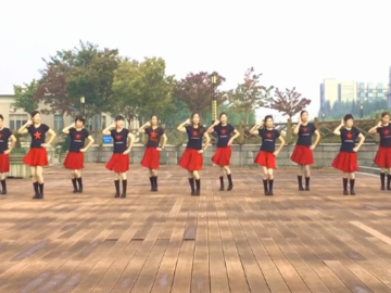 誓言的水兵广场舞《再唱山歌给党听》教学视频