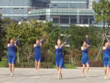 新月舞蝶的桑巴风格广场舞《那朵花儿》教学视频
