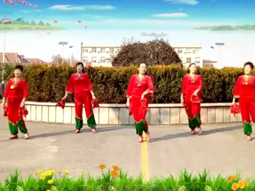 山东紫怡然的广场舞《陕北人》教学视频