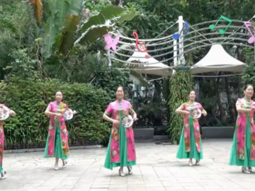 深圳山茶的古典广场舞《旗袍美人》教学视频