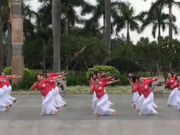 厦门舞之缘的广场舞《绣红旗》分解教学视频