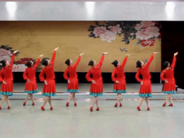 大庆石化老年大学的蒙古舞广场舞《梦中有片绿草地》教学视频