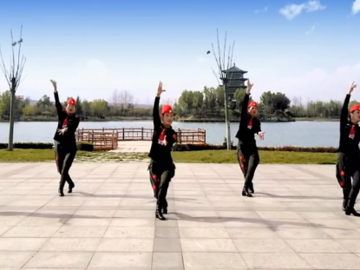 开心飞扬广场舞《美丽的西藏》教学视频