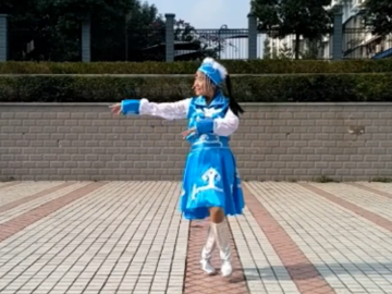 荣州玲子的蒙古广场舞《梦里青草香》教学视频