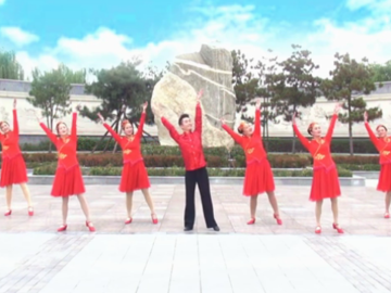 廖弟的广场舞《美好新时代》分解教学视频