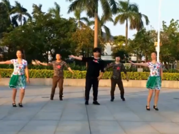 舞之旋的健身广场舞《DJ站在草原望北京》教学视频