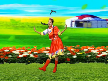 魏县梦之兰的藏族风格广场舞《齐齐哈尔我爱恋的故乡》教学视频