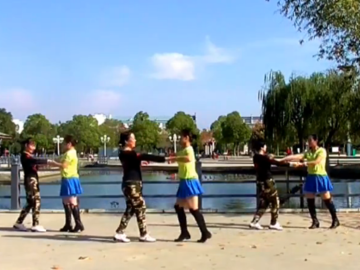 滨城雪莲的24步双人广场舞《西班牙恰恰》教学视频