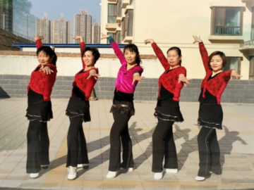 兰州冬梅的健身广场舞《中国力量》教学视频