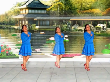 健康快乐的简单16步广场舞《依依不舍离开你》教学视频