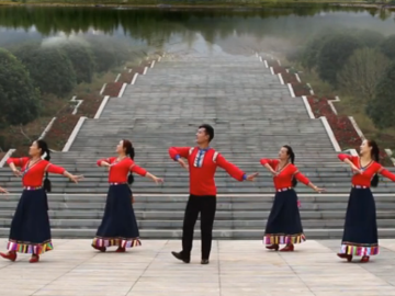 凤凰六哥的藏族广场舞《四川姑娘》教学视频