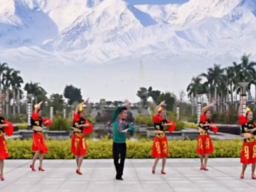 廖弟的新疆广场舞《漂亮姑娘》教学视频