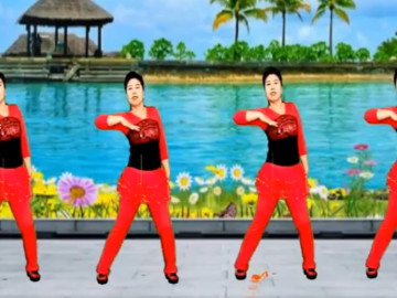 定州秋天雨的健身操广场舞《中国大妈》教学视频