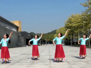 深圳山茶的藏族广场舞《我们好好爱》教学视频