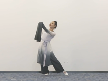 顺德丝奇的古典水袖广场舞《一袖云》教学视频