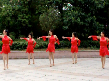 凤凰香香的恰恰广场舞《花儿妹妹》教学视频