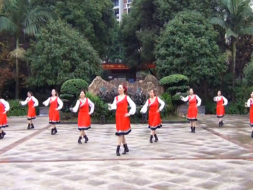 幸福天天的蒙古广场舞《情寄大草原》教学视频