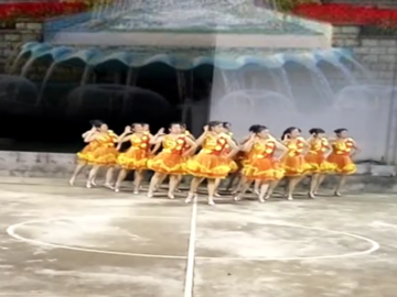 蓝月的广场舞《康巴情》视频