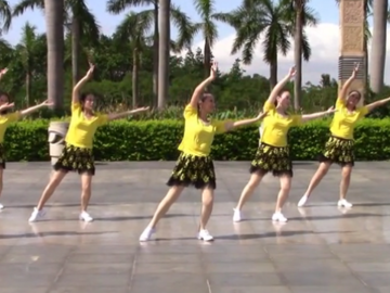 厦门鹭岛朋朋的抒情广场舞《我爱你中国》教学视频