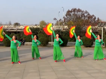 谢春燕的单扇广场舞《财源广进》教学视频