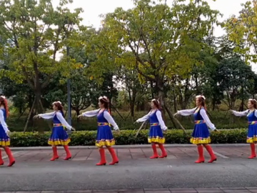 德阳如意的藏族风格广场舞《美丽的九寨姑娘》教学视频