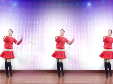 山东紫怡然的广场舞《时代节拍》教学视频