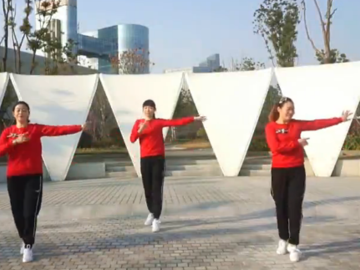 江南雨的入门16步广场舞《动感桑巴》教学视频