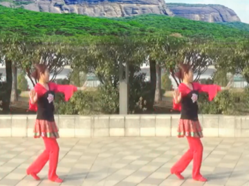 严婉儿的广场舞《红歌联唱》教学视频