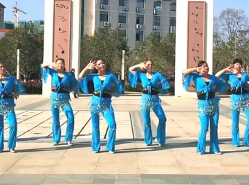 浦城燕子的印度风格广场舞《双睦》教学视频