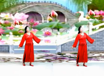 杭州依依的广场舞《想着你亲爱的》教学视频