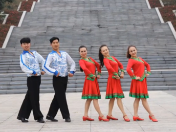 韦福强的蒙古广场舞《草原花月夜》教学视频