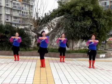 谢春燕的健身广场舞《格桑姑娘》教学视频