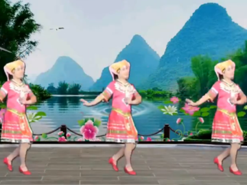 卢清秀的广场舞《边疆的泉水清又纯》教学视频