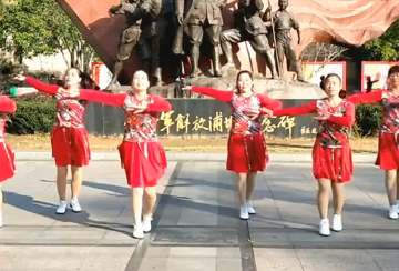 浦城燕子的广场舞《新年好》教学视频