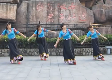太湖彬彬的藏族广场舞《我的九寨》教学视频